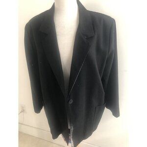MODERN ESSENTIALS WOMEN BLACK JACKET SIZE XLARGE